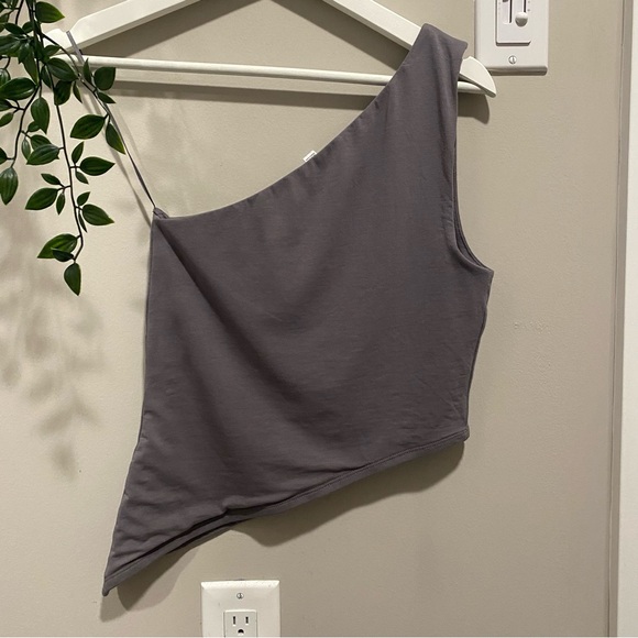 NWOT garage asymmetric grey top - Picture 5 of 5